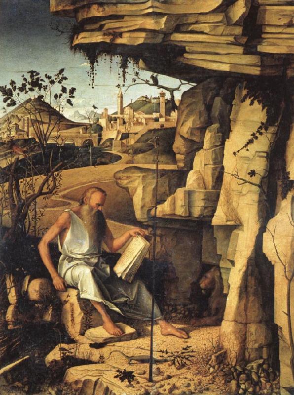 Giovanni Bellini St.Jerome in the Desert China oil painting art